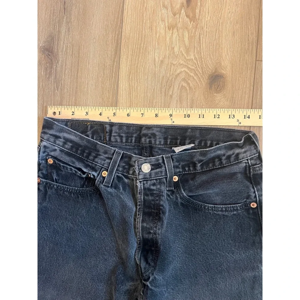 Levi's 501 XX Black Jeans Men's W32 L32 Button Fly Straight Leg Made in DR